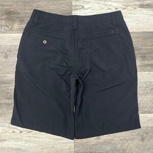 Under Armour Match Play Black Mens 34 UA Logo Performance Heat Gear Shorts